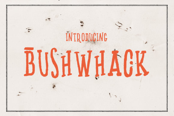 Bushwhack: The Quirky Serif Font That Elevates Your Brand