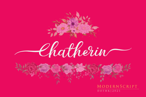 Chatherin: A Refined Script Typeface for Editorial Elegance