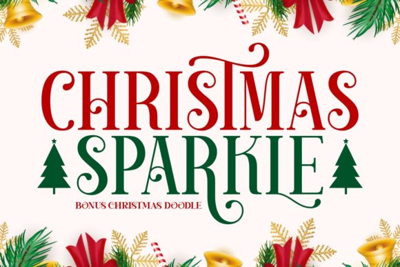 Christmas Sparkle: A Festive Serif Font for Small Business Branding