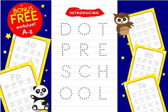 Dot Preschool: A Playful Typeface for Editorial Design