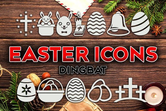 Easter Icons: A Playful Typeface for Spring Web Design
