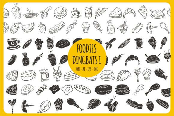 Foodies Font Review: A Creative Dingbats Typeface for Branding