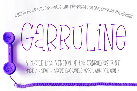 Garruline Single Line: A Serif Font for Polished Branding