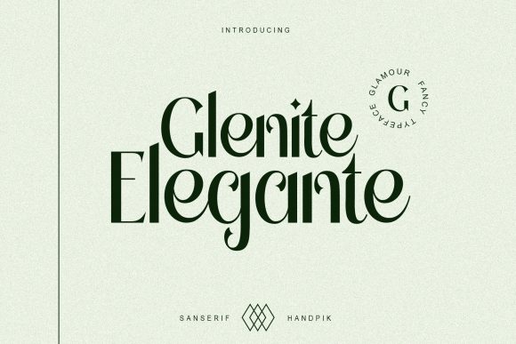 Glenite Elegante: A Refined Serif Font for Editorial Design