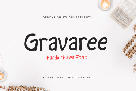 Gravaree: A Handwritten Font for Makers and Sellers