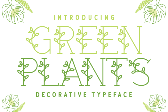 Green Plants Font: A Fresh Typeface for Editorial Design