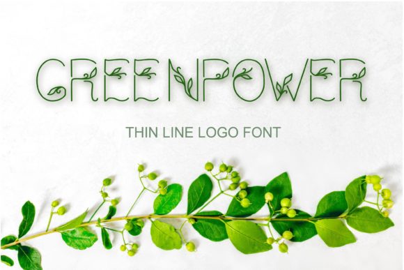 Greenpower: The Decorative Typeface for Modern Branding
