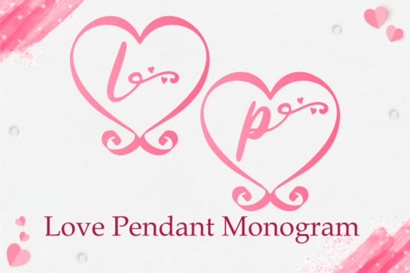Love Pendant Monogram: A Stylish Font for Branding
