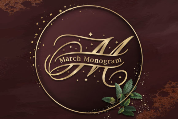 March Monogram: A Decorative Font for Bold Campaigns