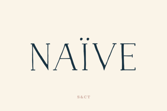 Naive: A Serif Font for Clear Campaigns