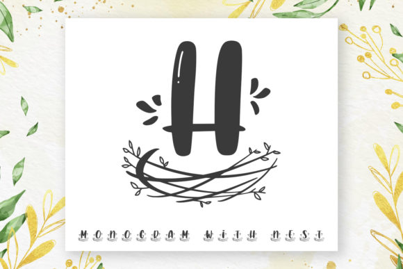 Nest Monogram: A Sweet Typeface for Small Business Branding