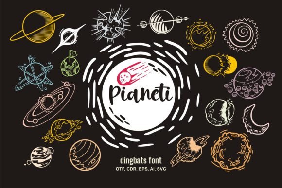 Pianeti Font: A Creative Typeface for Makers