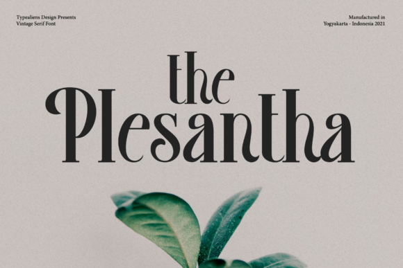 Plesantha: A Serif Font for Elegant Editorial Design