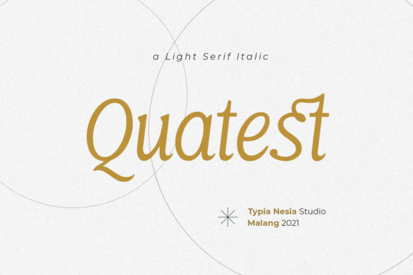 Quatest: A Minimal Serif Font for Modern Web Design