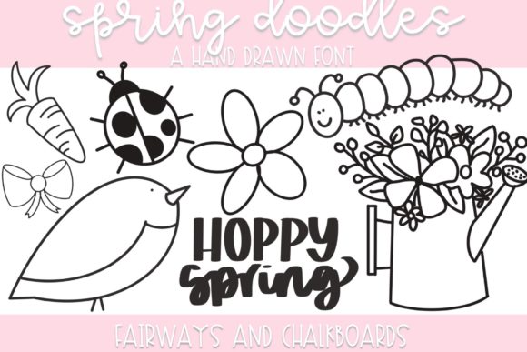 Spring Doodles: A Playful Display Font for Web Design
