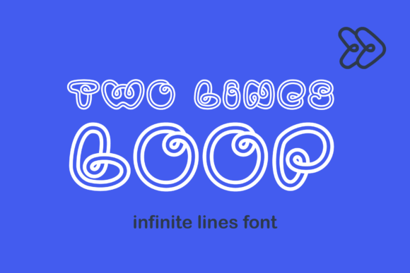 Two Lines Loop: A Modern Typeface for Minimal Branding