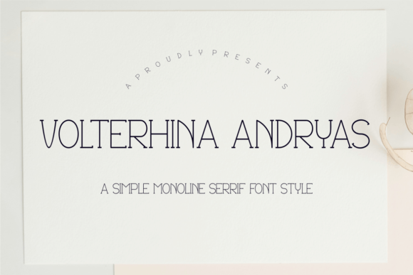Volterhina Andryas Typeface Review