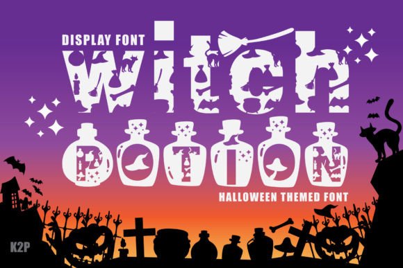 Witch Potion: A Spooky Decorative Font for Branding